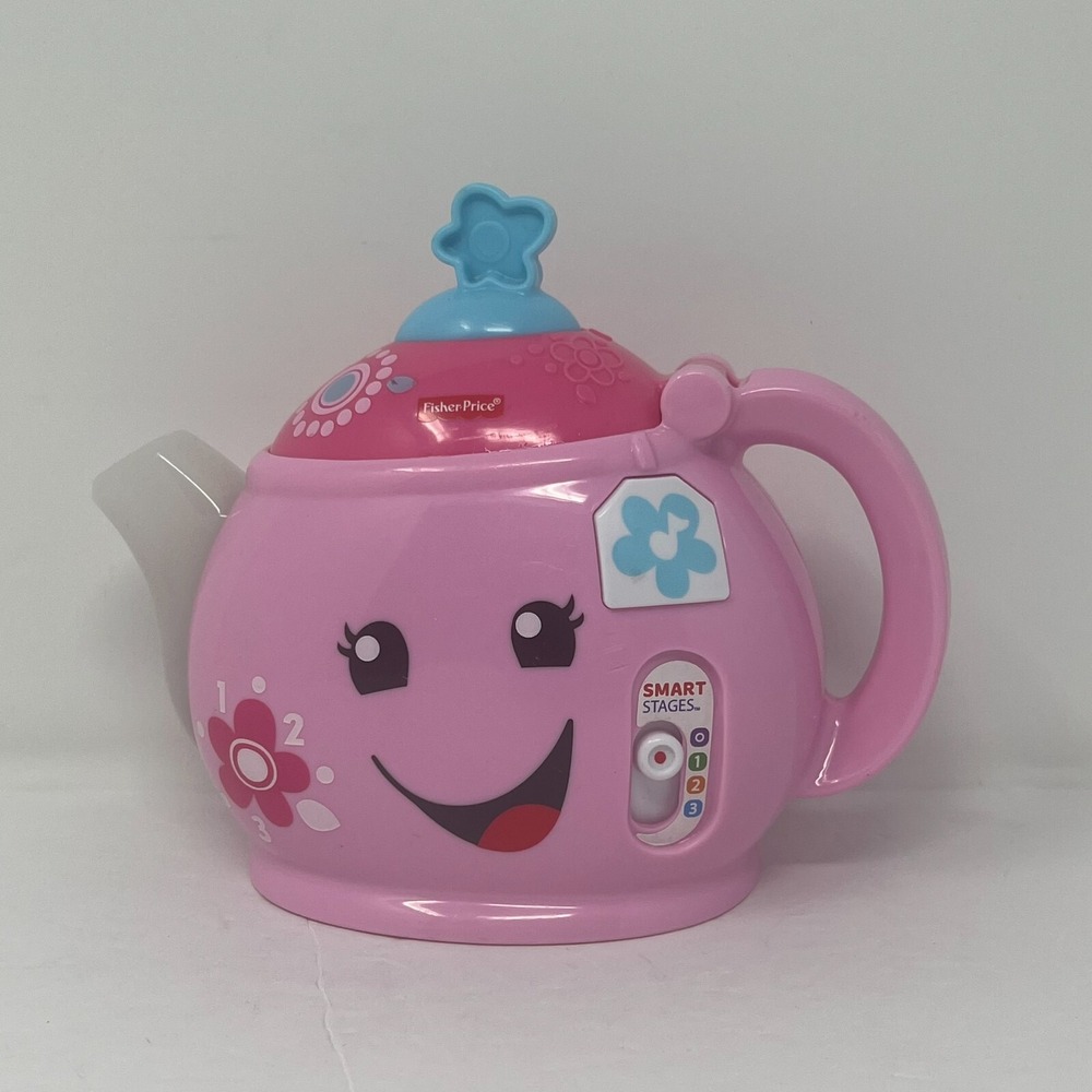 Fisher Price Pink Teapot Laugh and Learn Sounds Sings Light Up Interactive Toys